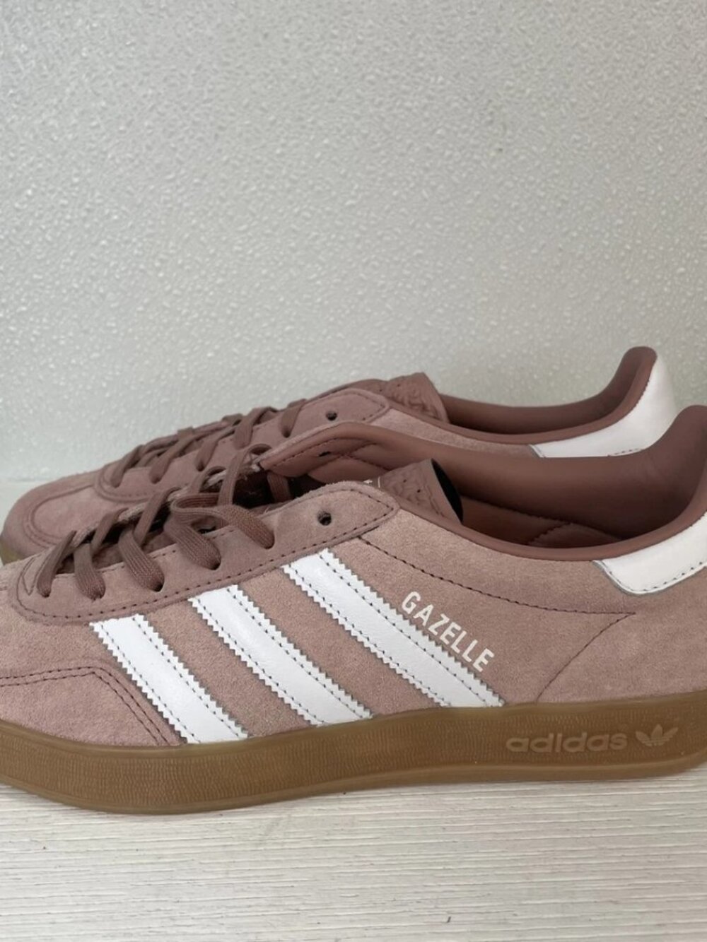 Adidas Women's Size 7.5 Gazelle Indoor Athletic Sneakers Warm Clay Suede Lace Up - Picture 6 of 8